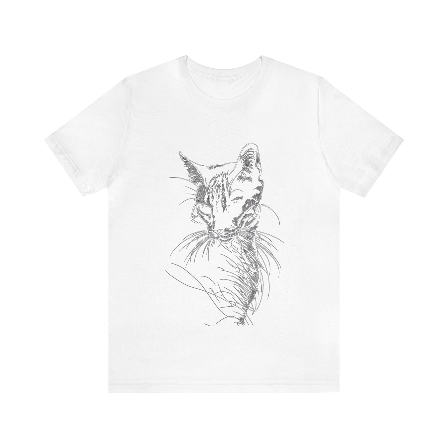 Cat Silhouette #3 - Unisex Jersey Short Sleeve Tee