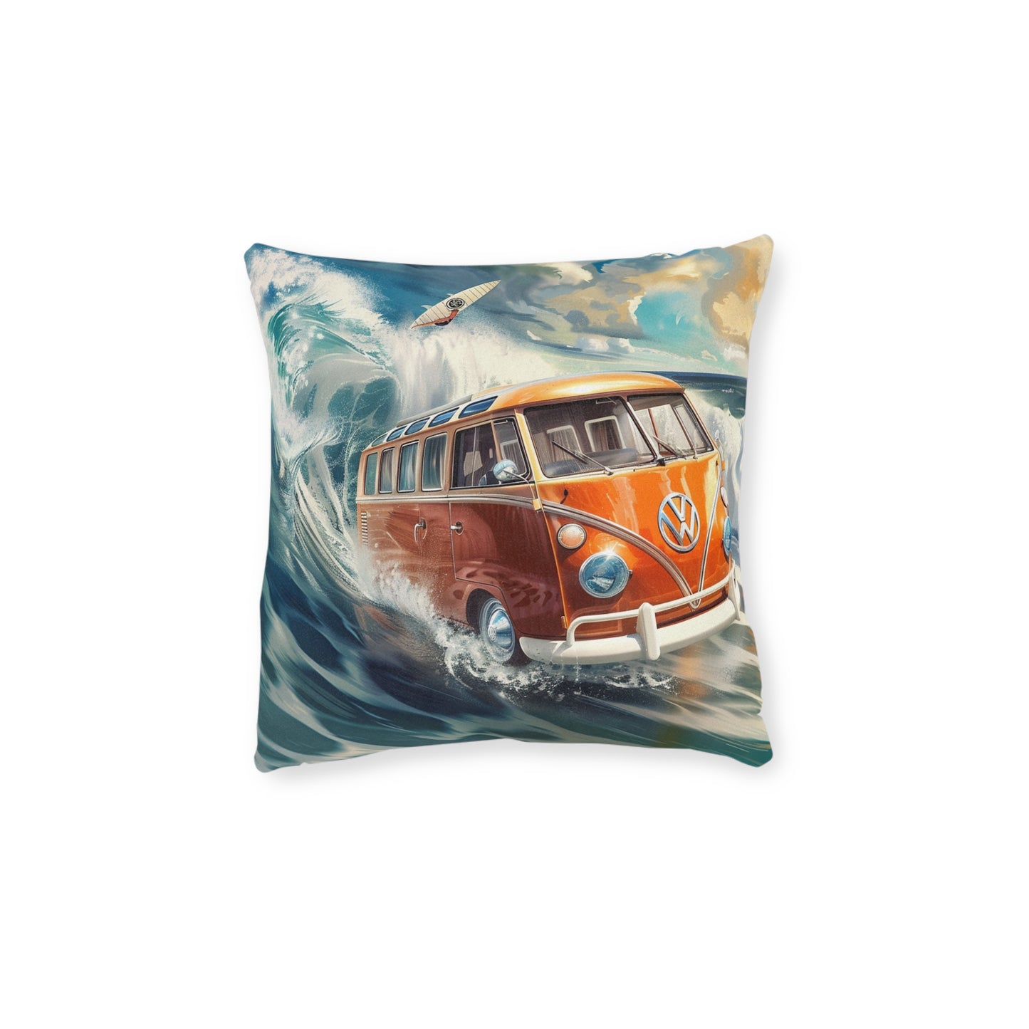 VW Surf Wagon - Square Pillow - UK
