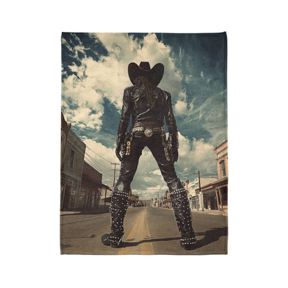 Cyber Cowboy - Soft Polyester Blanket UK