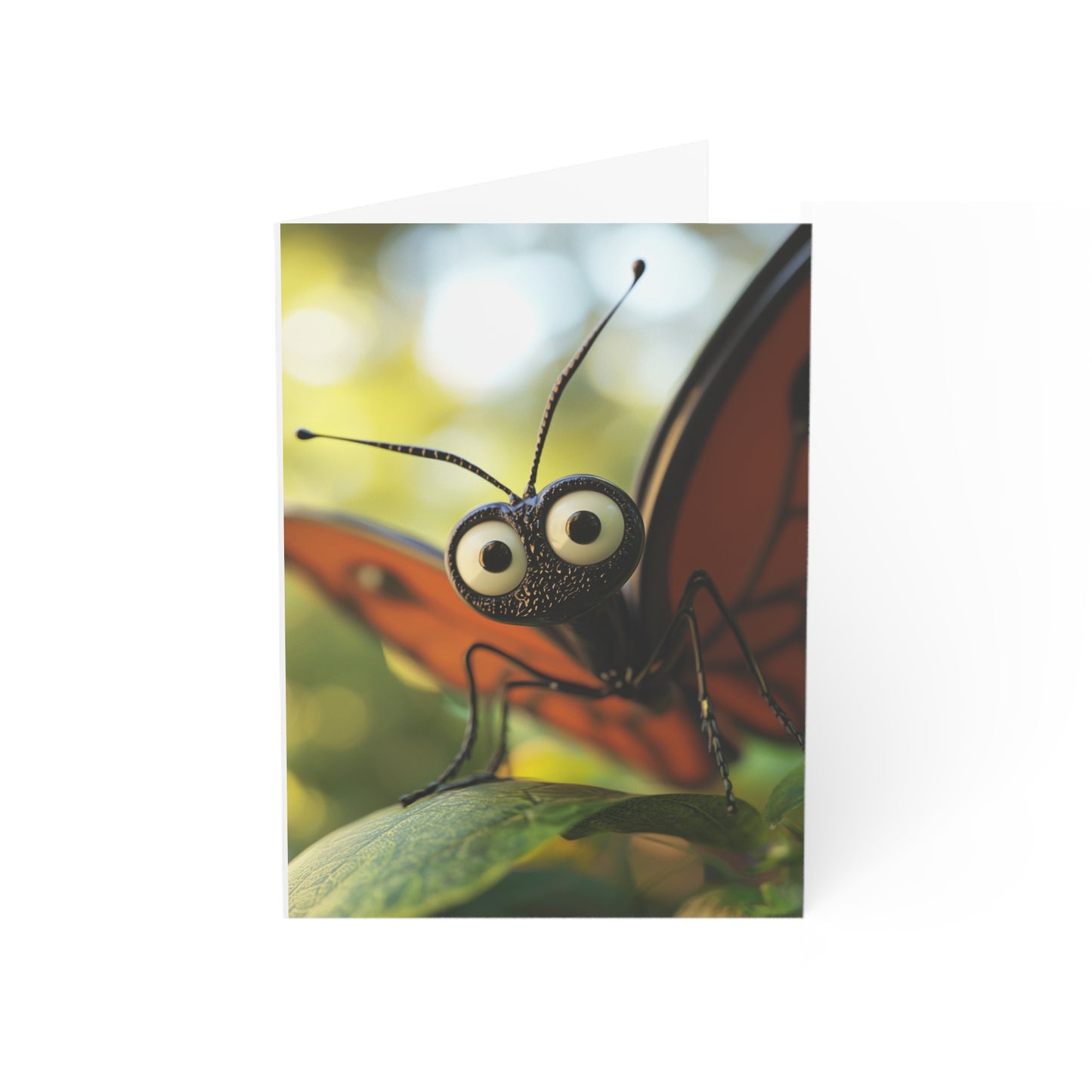 Staring Butterfly Greeting Cards - Set of 1, 10, 30, or 50pcs for All Occasions - USA
