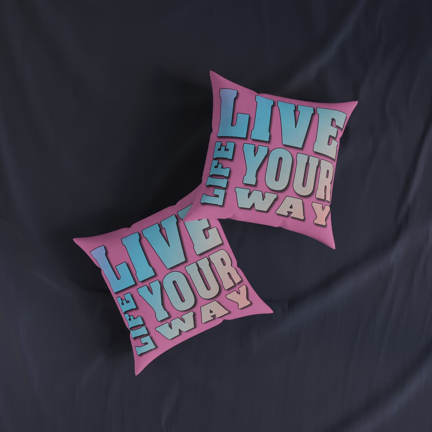 Live Life - Square Pillow - UK