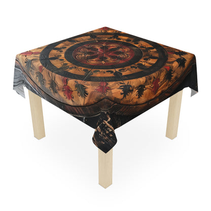 Rustic Wooden Roulette Effect 3 Tablecloth - Vintage Style for Dining & Celebrations USA