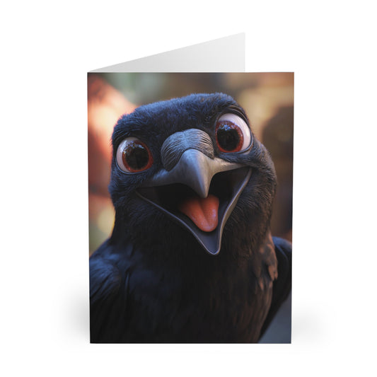 Happy Crow - Blank Card (5 Pack) UK