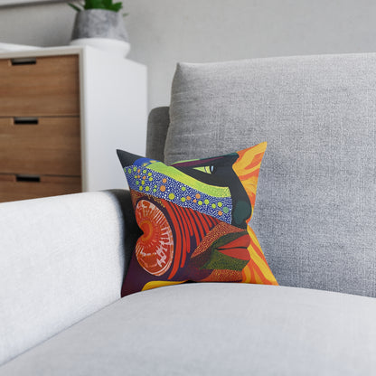 Traditional Aboriginal 3 - Square Pillow - UK