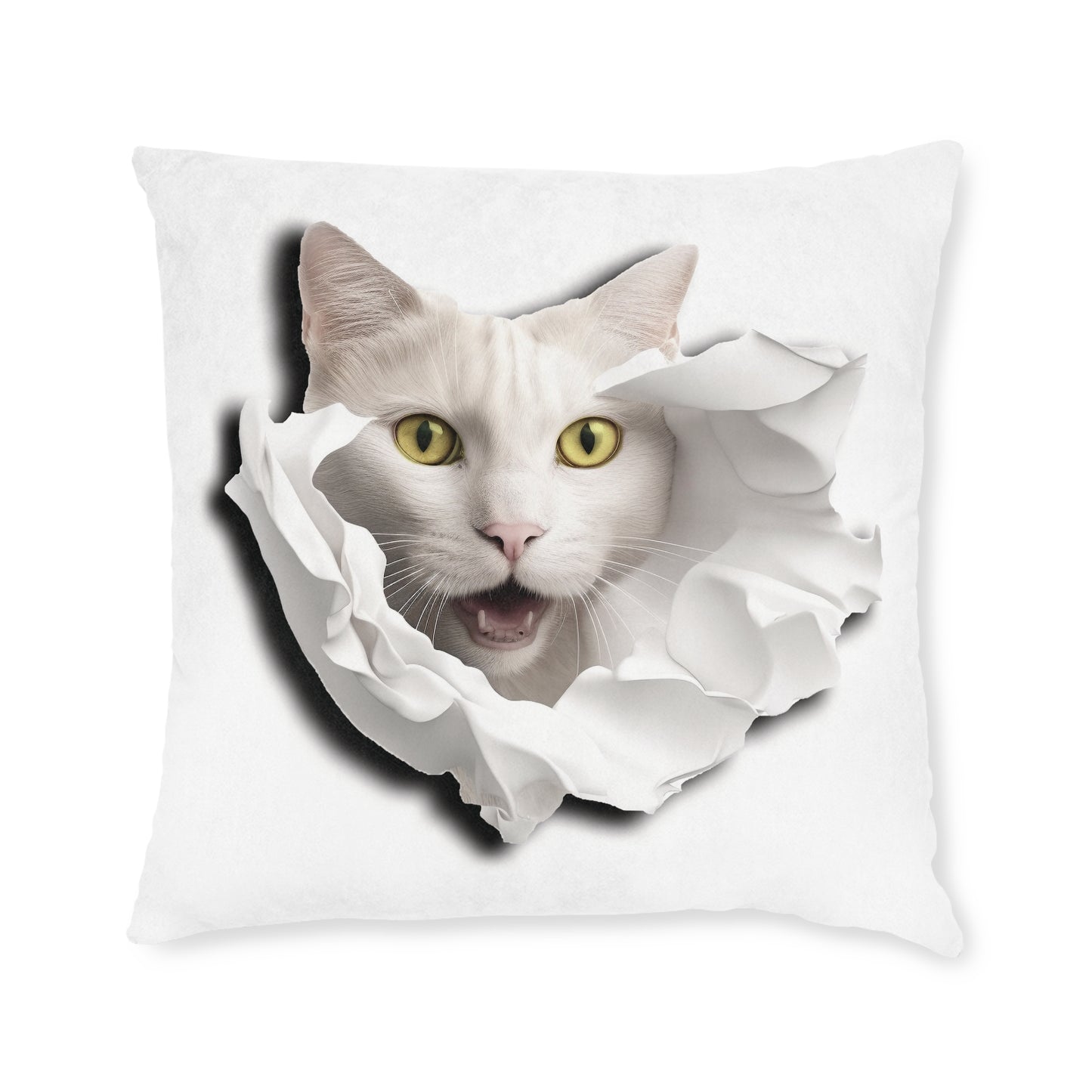 Cat 2 - Square Pillow - UK