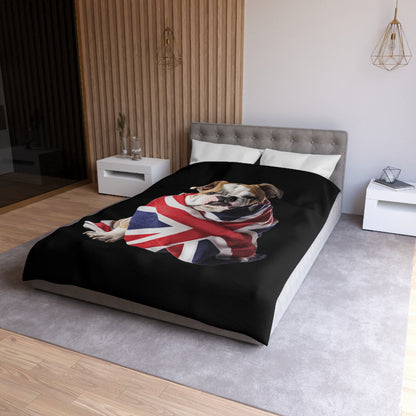 British Bulldog - Microfiber Duvet Cover USA and UK
