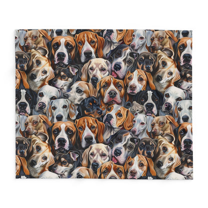 Dog Collage #1 Arctic Fleece Blanket - UK, EU