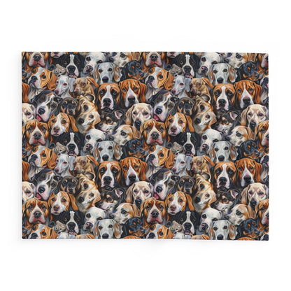 Dog Collage #1 Arctic Fleece Blanket - USA