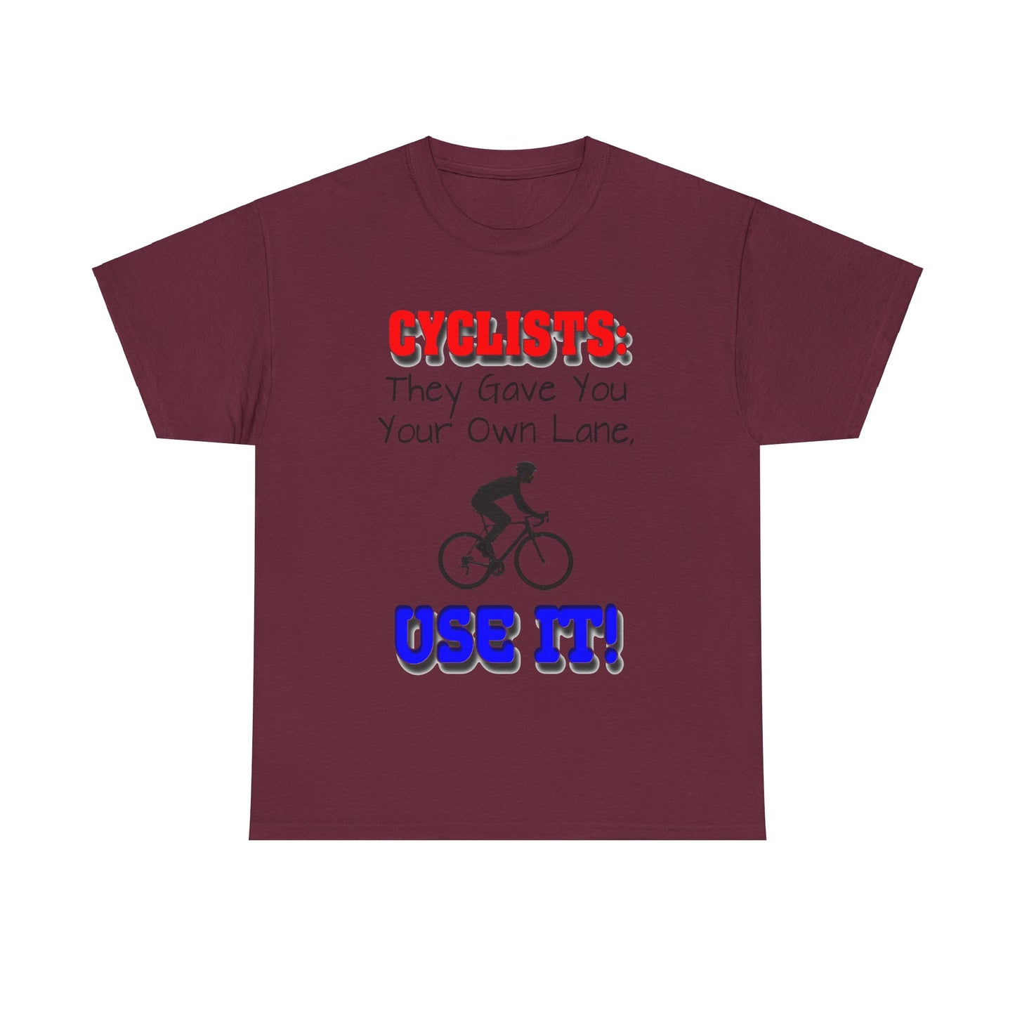 Cyclists 1 - Unisex Heavy Cotton Tee - UK