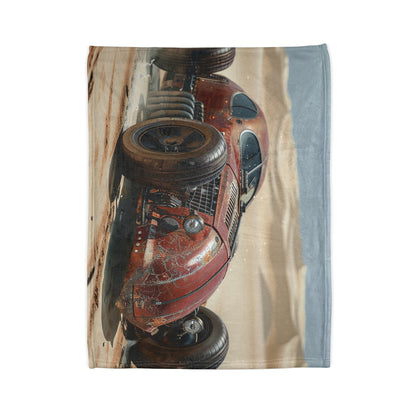 Steampunk Racer #4 - Soft Polyester Blanket
