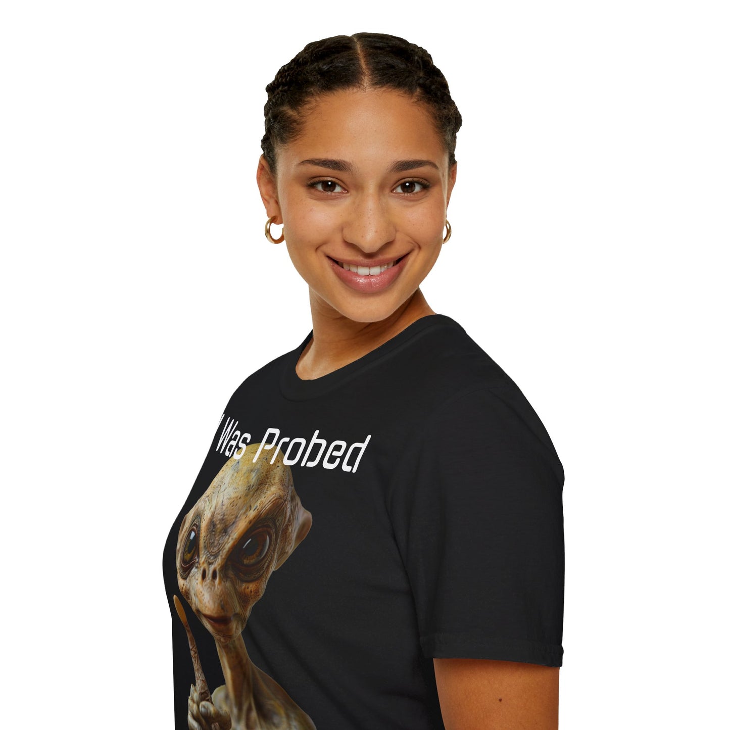 Probed by an Alien - Softstyle T-Shirt  -   UK