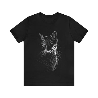 Cat Silhouette #3 - Unisex Jersey Short Sleeve Tee