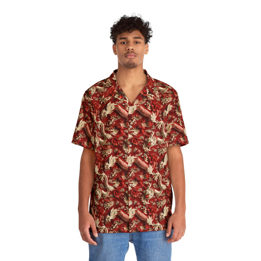 Men's Red Hawaiian Shirt - China Only