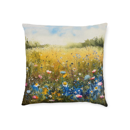 Wild Meadow - Square Pillow - UK
