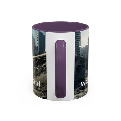 Futuristic Landscape Accent Coffee Mug - Perfect for Sci-Fi Lovers - UK