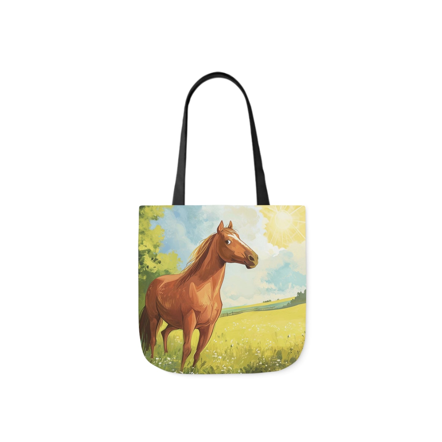 Horse #1 Polyester Canvas Tote Bag (AOP)