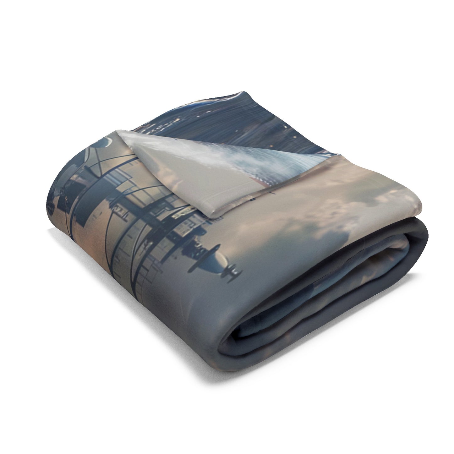 Aircraft Carrier 1 Arctic Fleece Blanket - USA