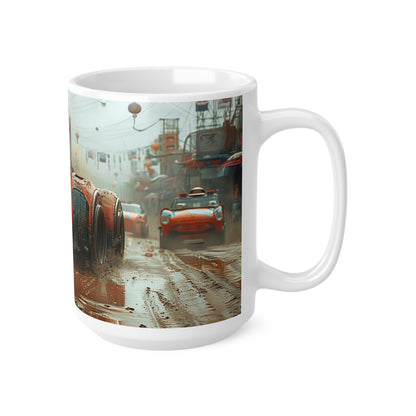 Futuristic Car 4 Ceramic Coffee Cups, 11oz, 15oz - UK