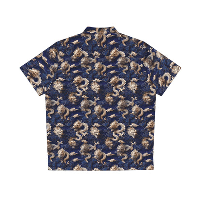 Men's Blue Hawaiian Shirt - China Only