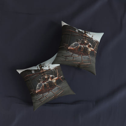 Industrial-Style Square Cushion 2 - Steampunk Home Decor UK