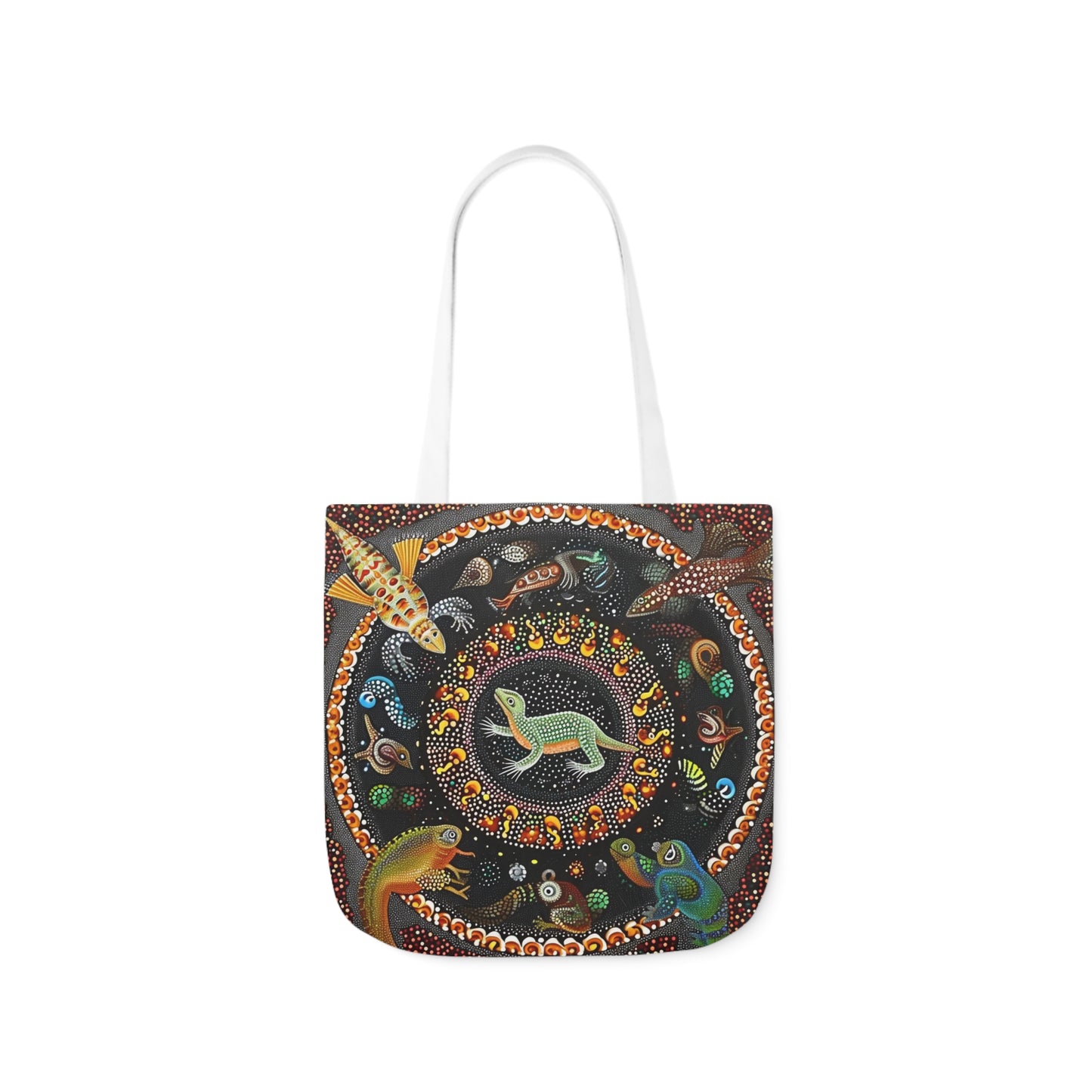 Native Australian Art #2 - Polyester Canvas Tote Bag (AOP)