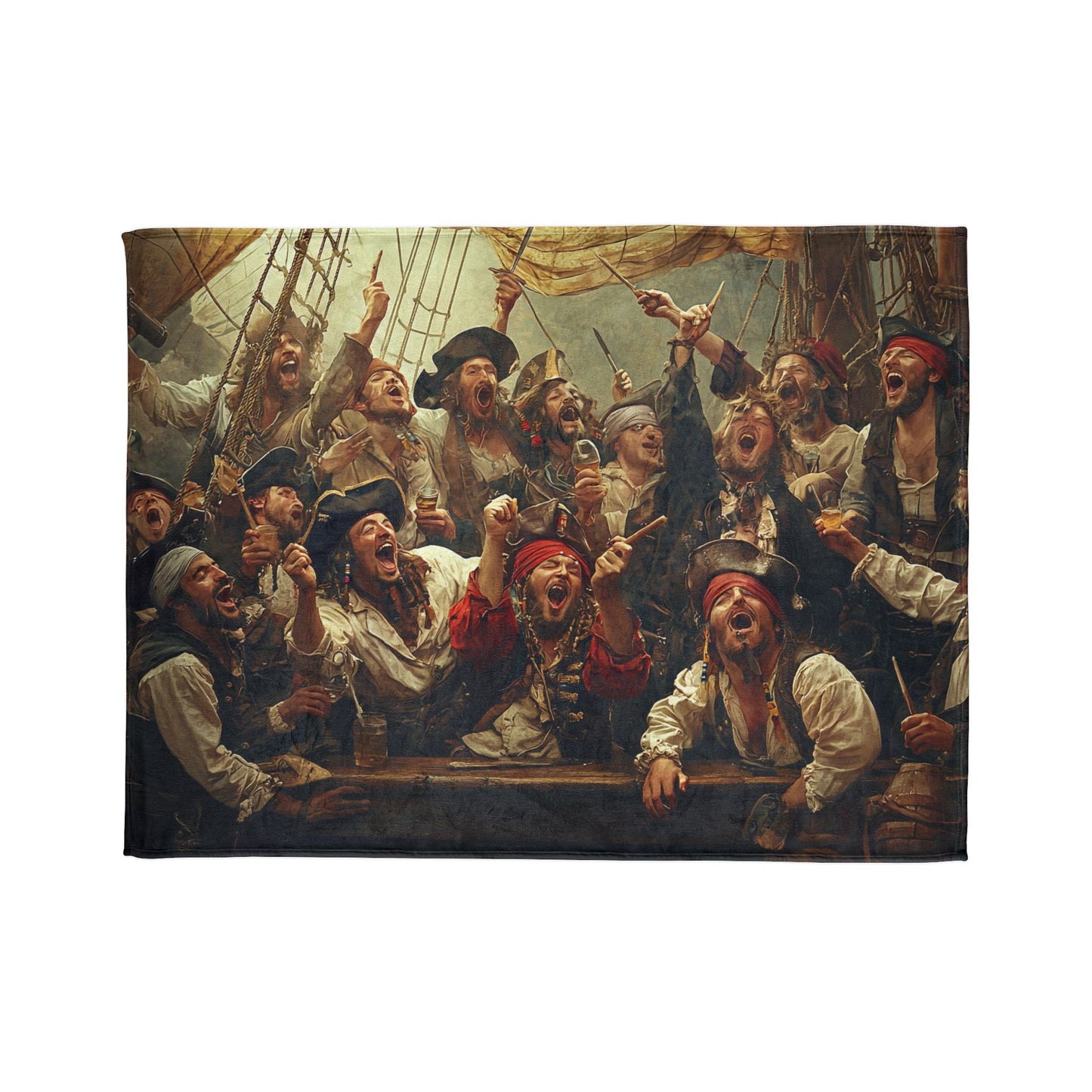 Pirate Party Soft Polyester Blanket - Cozy Throw for Nautical Enthusiasts UK