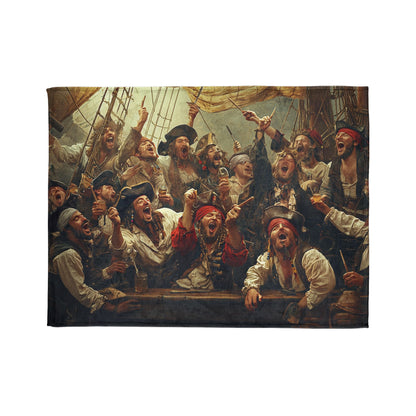 Pirate Party Soft Polyester Blanket - Cozy Throw for Nautical Enthusiasts UK