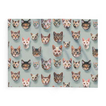 Cat Collage Arctic Fleece Blanket  -  USA