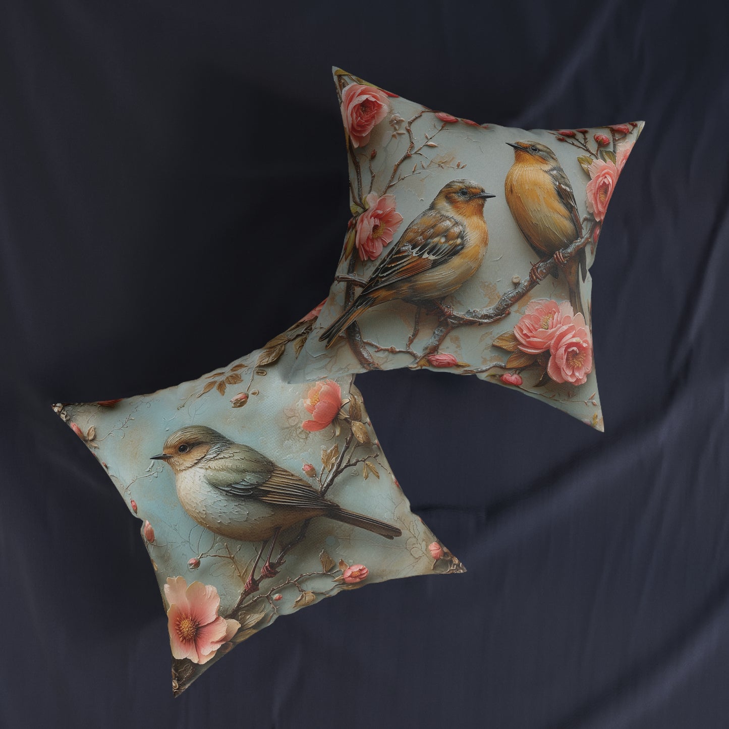Birds 3D - Square Pillow - UK
