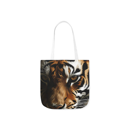Tiger - Polyester Canvas Tote Bag (AOP)