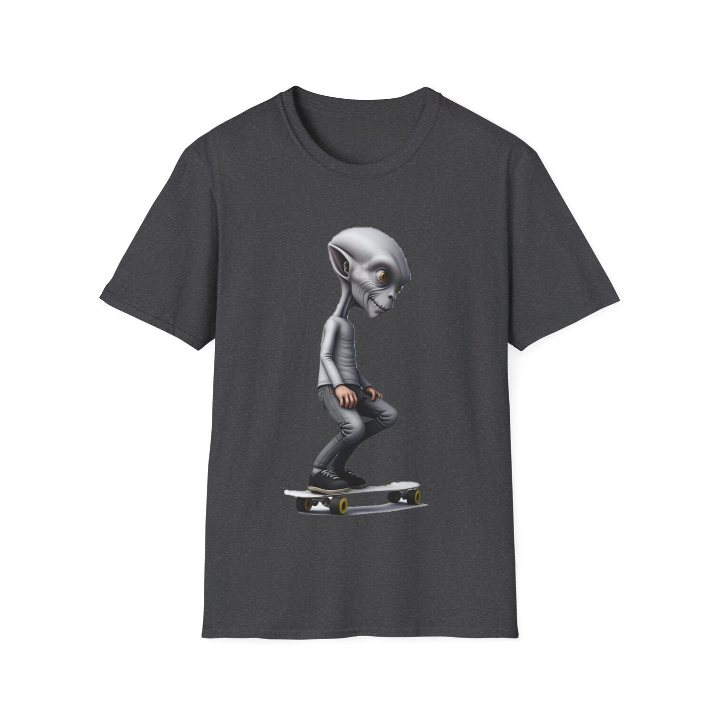 Alien Skater - Unisex Softstyle T-Shirt - UK