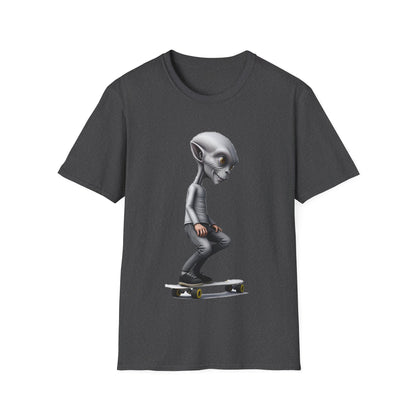 Alien Skater - Unisex Softstyle T-Shirt - UK