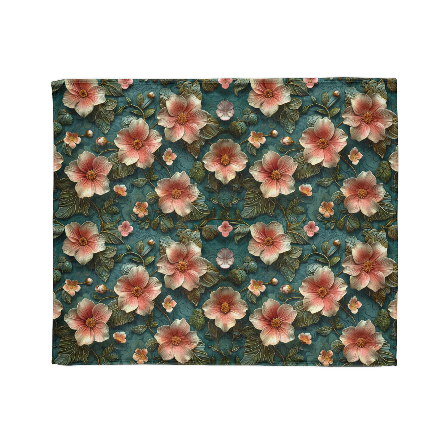 Classic 3D Chinoiserie Design - Soft Polyester Blanket