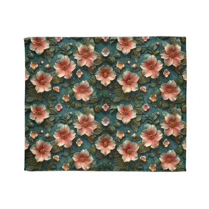 Classic 3D Chinoiserie Design - Soft Polyester Blanket