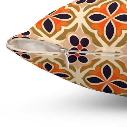 1960's America #2 Spun Polyester Square Pillow - USA