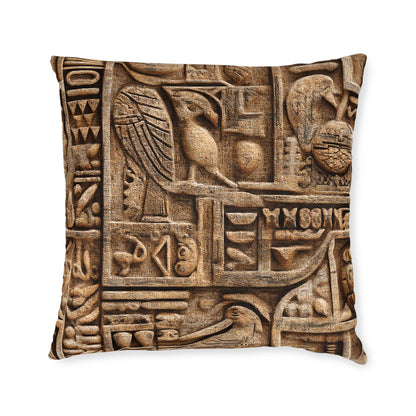 Ancient Egyptian Sandstone Love Letter - Square Pillow - UK