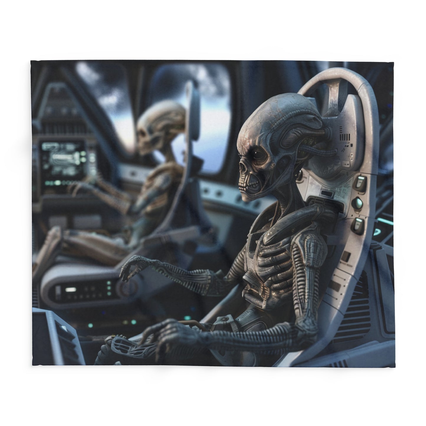 Alien Pilots - Arctic Fleece Blanket - USA