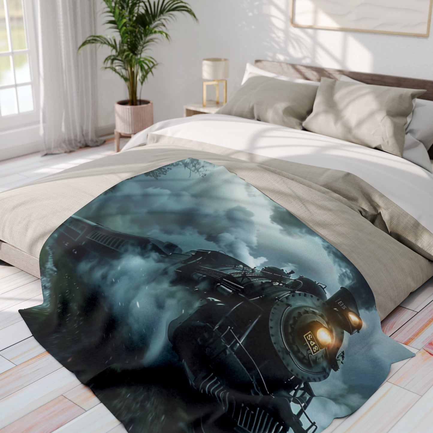 Steam Train #4 - Arctic Fleece Blanket - UK, USA