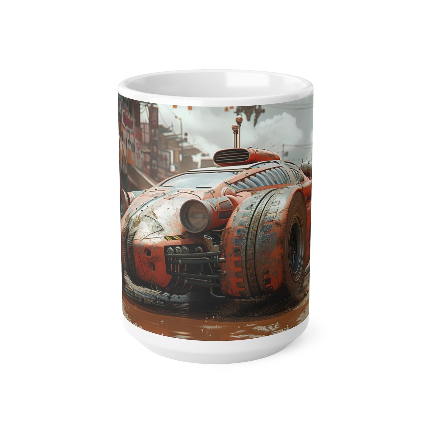 Futuristic Car 3 Ceramic Coffee Cups, 11oz, 15oz - UK