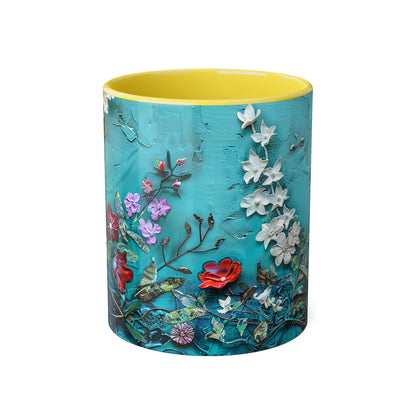 Wild Flowers Accent Mugs, 11oz - Canada Only