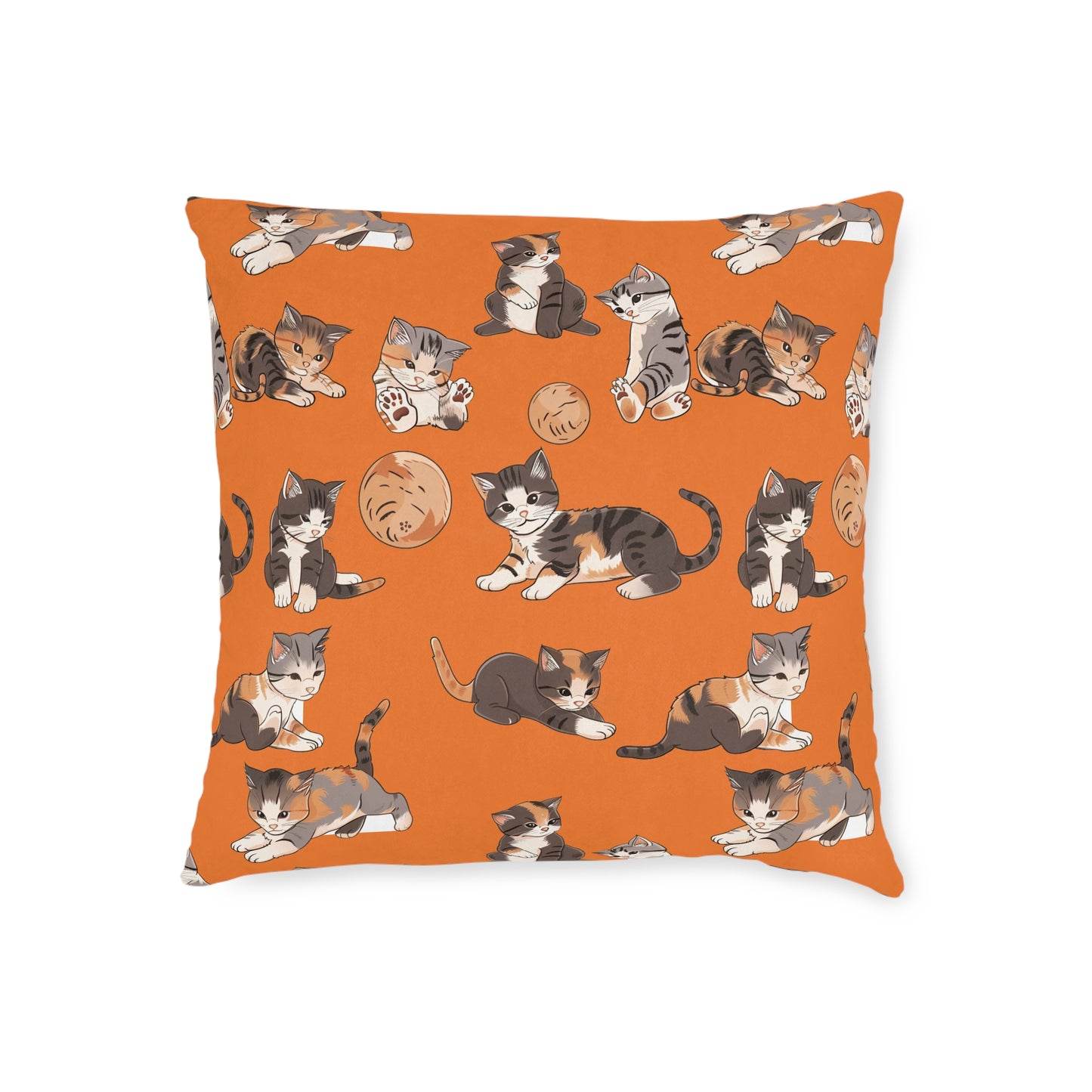 Kitten At Play - Square Pillow - UK