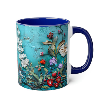 Wild Flowers Accent Mugs, 11oz - Canada Only