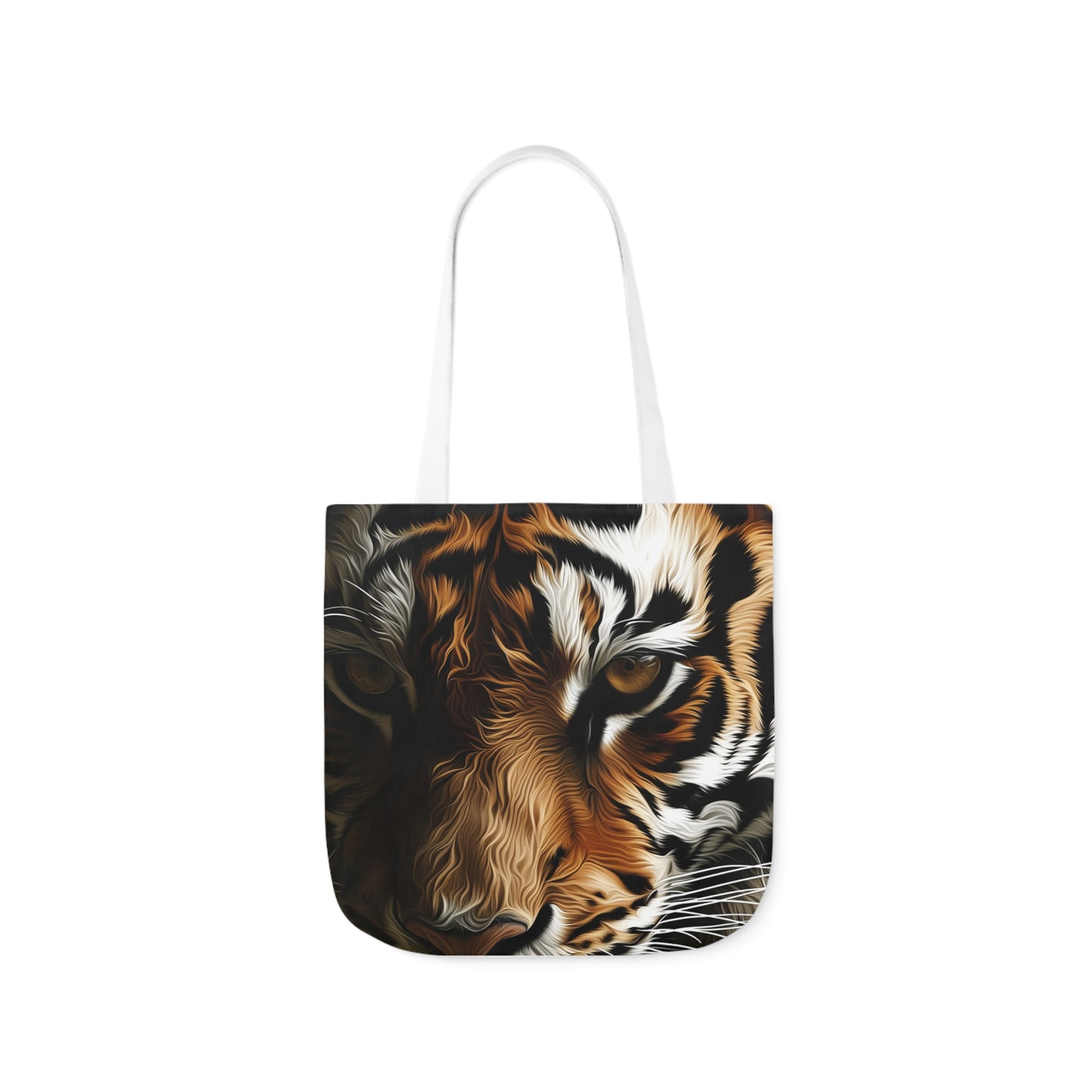 Tiger - Polyester Canvas Tote Bag (AOP)
