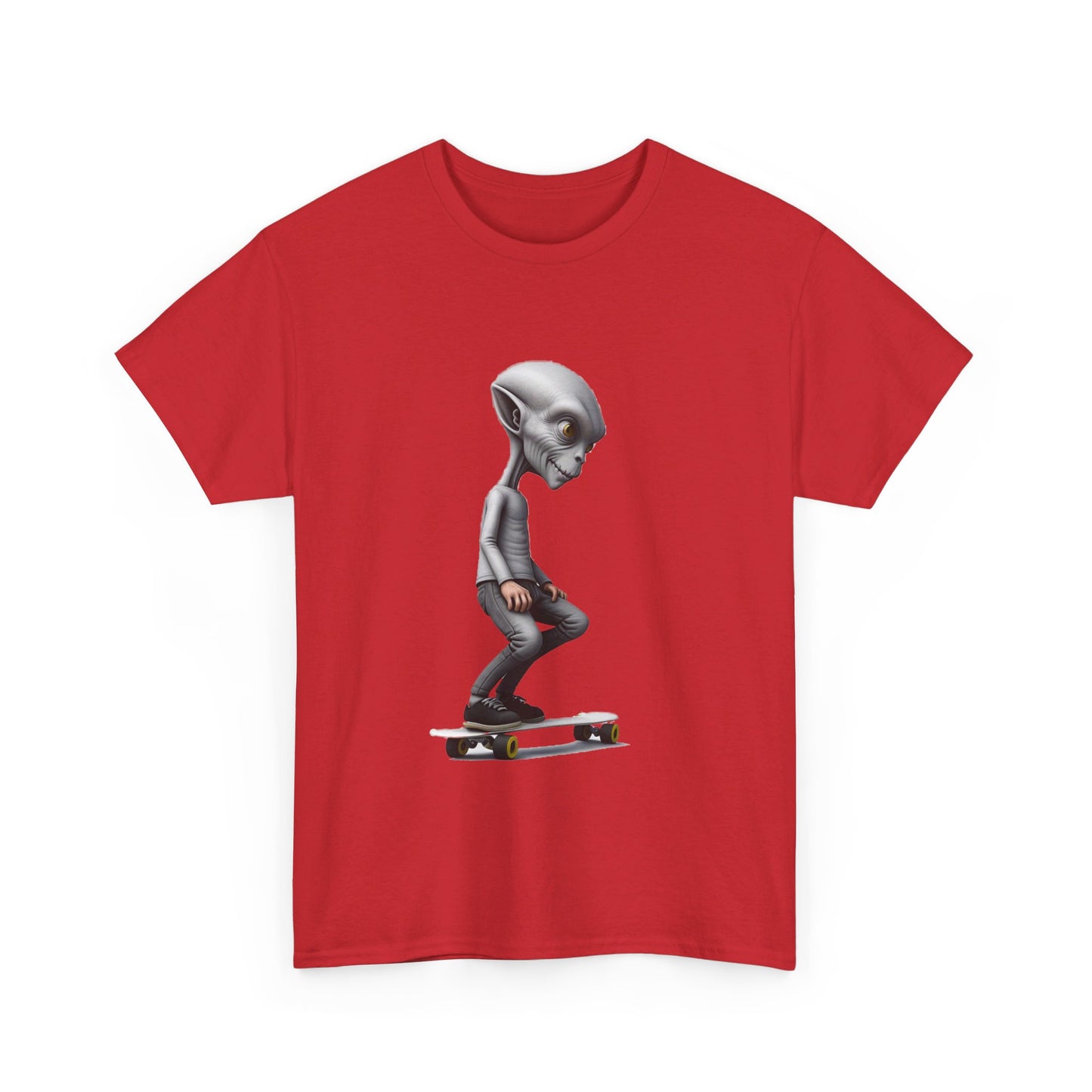 Alien Skater - Unisex Heavy Cotton Tee - USA