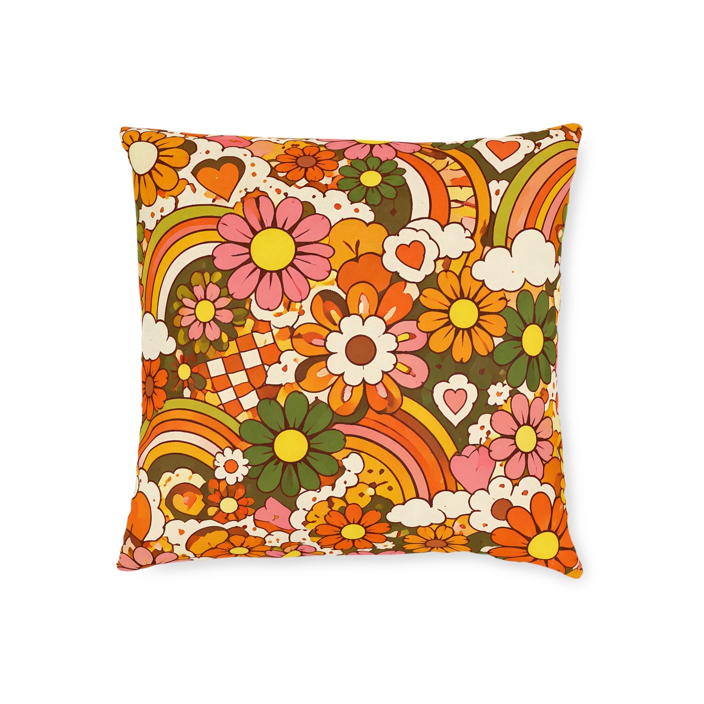 1970s Flashback 2 Square Cushion - UK