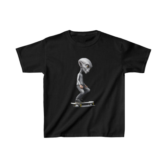 Alien Skater - Kids Heavy Cotton Tee - USA