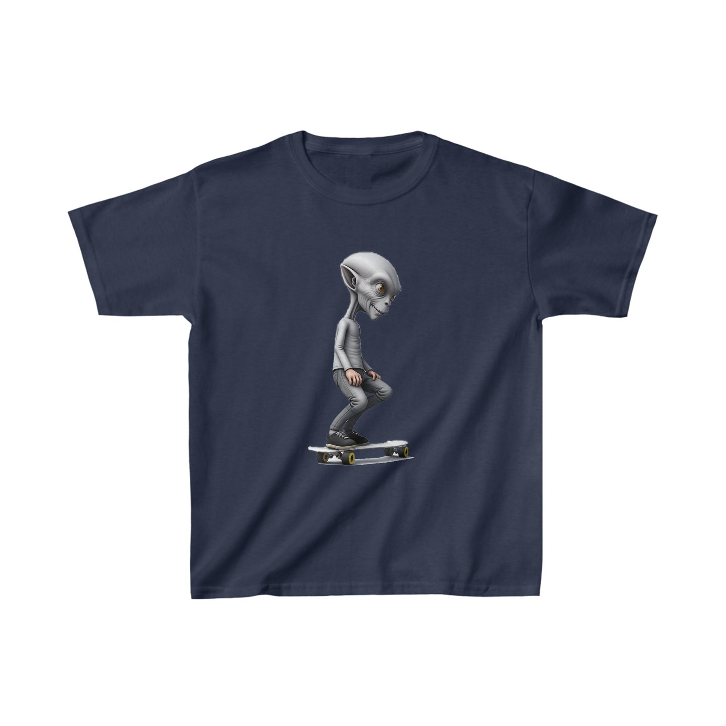 Alien Skater - Kids Heavy Cotton Tee - USA