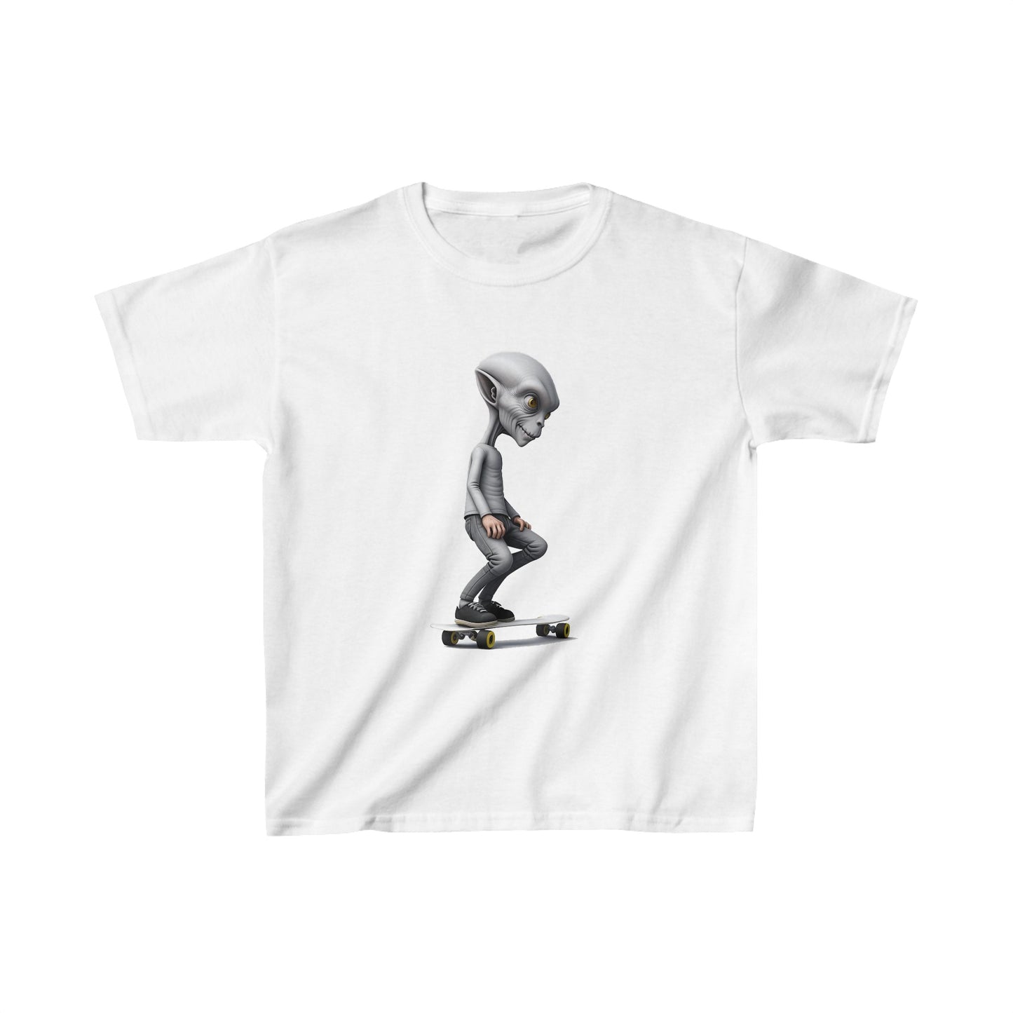 Alien Skater - Kids Heavy Cotton Tee - USA
