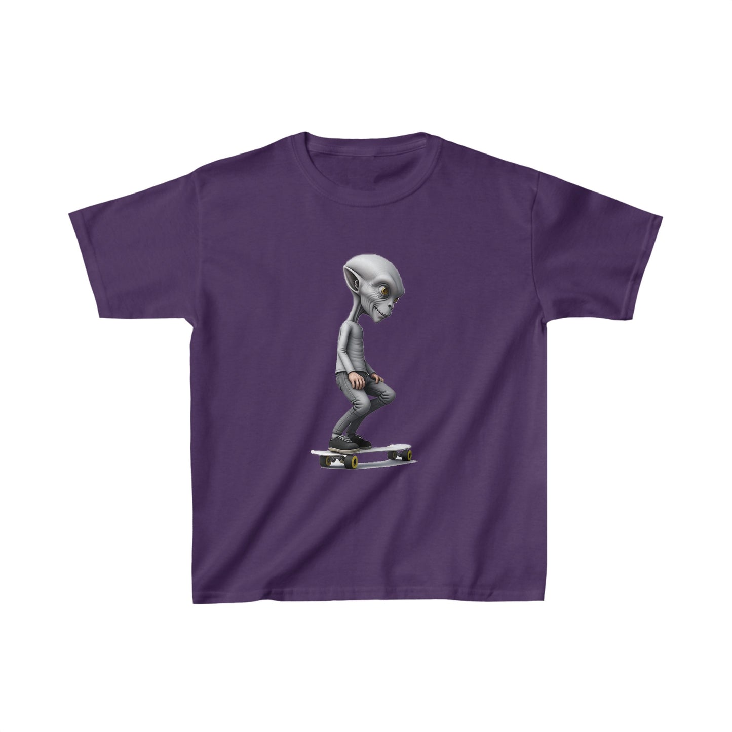 Alien Skater - Kids Heavy Cotton Tee - USA