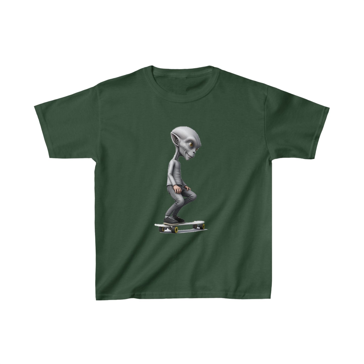 Alien Skater - Kids Heavy Cotton Tee - USA